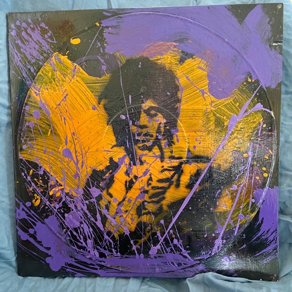 Prince original art on vinyl